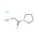 2-Amino-1-pyrrolidin-1-yl-ethanone hydrochloride (CAS 35855-14-2) - chemical structure image
