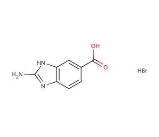 2-Amino-1H-benzimidazole-5-carboxylic acid hyrobormide - chemical structure image