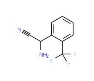 2-amino-2-[2-(trifluoromethyl)phenyl]acetonitrile - chemical structure image