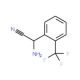 2-amino-2-[2-(trifluoromethyl)phenyl]acetonitrile - chemical structure image