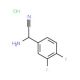 2-amino-2-(3,4-difluorophenyl)acetonitrile hydrochloride - chemical structure image