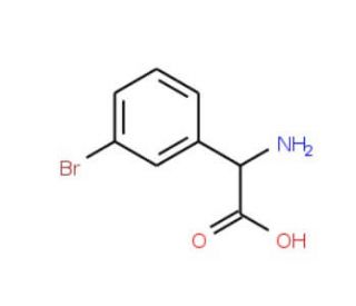 2-Amino-2-(3-bromophenyl)acetic acid (CAS 79422-73-4) - chemical structure image