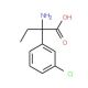 2-amino-2-(3-chlorophenyl)butanoic acid - chemical structure image