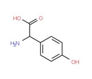 2-Amino-2-(4-hydroxyphenyl)acetic acid (CAS 938-97-6) - chemical structure image