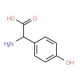 2-Amino-2-(4-hydroxyphenyl)acetic acid (CAS 938-97-6) - chemical structure image