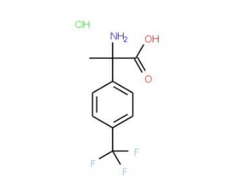 2-amino-2-[4-(trifluoromethyl)phenyl]propanoic acid hydrochloride - chemical structure image