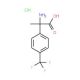 2-amino-2-[4-(trifluoromethyl)phenyl]propanoic acid hydrochloride - chemical structure image
