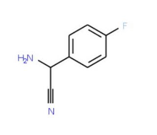 2-Amino-2-(4&prime;-fluorophenyl)acetonitrile (CAS 56464-70-1) - chemical structure image
