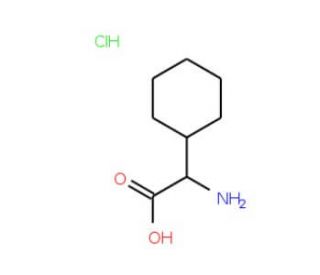 2-amino-2-cyclohexylacetic acid hydrochloride - chemical structure image