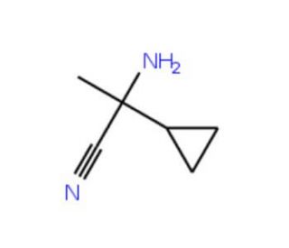 2-amino-2-cyclopropylpropanenitrile (CAS 37024-73-0) - chemical structure image