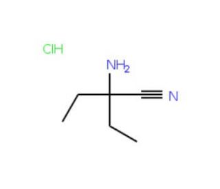 2-amino-2-ethylbutanenitrile hydrochloride - chemical structure image