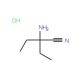 2-amino-2-ethylbutanenitrile hydrochloride - chemical structure image