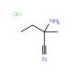 2-amino-2-methylbutanenitrile hydrochloride - chemical structure image