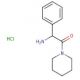 2-amino-2-phenyl-1-(piperidin-1-yl)ethan-1-one hydrochloride - chemical structure image
