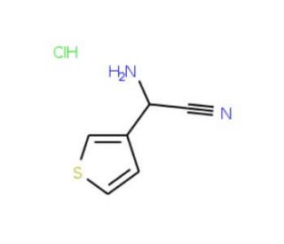 2-amino-2-(thiophen-3-yl)acetonitrile hydrochloride - chemical structure image
