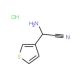 2-amino-2-(thiophen-3-yl)acetonitrile hydrochloride - chemical structure image