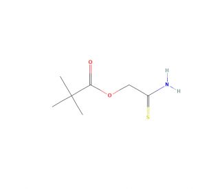 2-Amino-2-thioxoethyl 2,2-dimethylpropanoate (CAS 175204-79-2) - chemical structure image