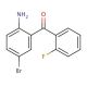 2-Amino-2′-fluoro-5-bromobenzophenone (CAS 1479-58-9) - chemical structure image