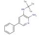 2-Amino-3-[(methyl-d3)amino]-5-phenylpyridine (CAS 1020719-03-2) - chemical structure image