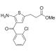 2-Amino-3-(2-chlorobenzoyl)-5-(2-carbomethoxyethyl)thiophene (CAS 100827-77-8) - chemical structure image