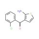 2-Amino-3-(2-chlorobenzoyl)thiophene (CAS 40017-58-1) - chemical structure image