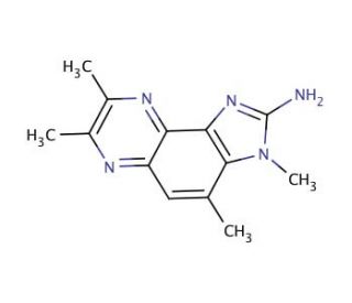 2-Amino-3,4,7,8-tetramethyl-3H-imidazo[4,5-F]quinoxaline (CAS 132898-07-8) - chemical structure image