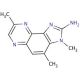 2-Amino-3,4,8-trimethyl-3H-imidazo[4,5-f]quinoxaline (CAS 95896-78-9) - chemical structure image