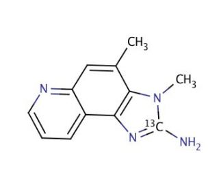 2-Amino-3,4-dimethyl-3H-imidazo[4,5-f]quinoline-2-13C (CAS 86984-30-7) - chemical structure image