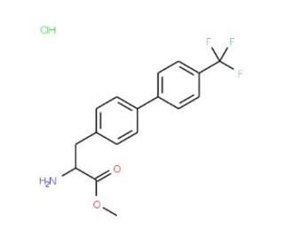 2-Amino-3-(4&prime;-(Trifluoromethyl)Biphenyl-4-Yl)Propanoate Hydrochloride (CAS 191426-23-0) - chemical structure image