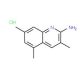 2-Amino-3,5,7-trimethylquinoline hydrochloride (CAS 1170631-02-3) - chemical structure image
