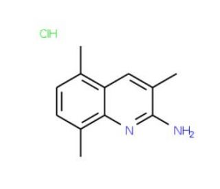 2-Amino-3,5,8-trimethylquinoline hydrochloride (CAS 1170128-50-3) - chemical structure image