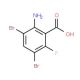 2-Amino-3,5-dibromo-6-fluorobenzoic acid (CAS 175135-10-1) - chemical structure image