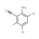 2-Amino-3,5-dibromo-6-fluorobenzonitrile - chemical structure image