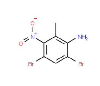 2-Amino-3,5-dibromo-6-nitrotoluene - chemical structure image