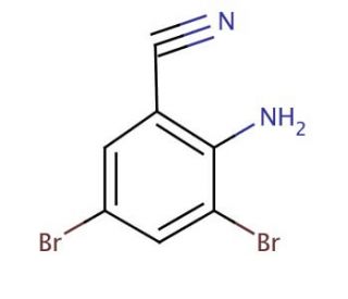2-Amino-3,5-dibromobenzonitrile (CAS 68385-95-5) - chemical structure image