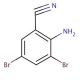 2-Amino-3,5-dibromobenzonitrile (CAS 68385-95-5) - chemical structure image
