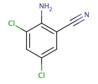 2-Amino-3,5-dichlorobenzonitrile (CAS 36764-94-0) - chemical structure image
