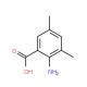 2-Amino-3,5-dimethylbenzoic acid (CAS 14438-32-5) - chemical structure image