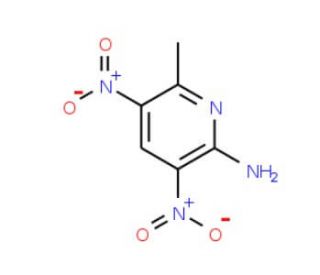 2-Amino-3,5-dinitro-6-methylpyridine (CAS 25864-34-0) - chemical structure image