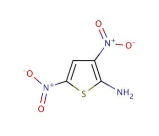 2-Amino-3,5-dinitrothiophene (CAS 2045-70-7) - chemical structure image