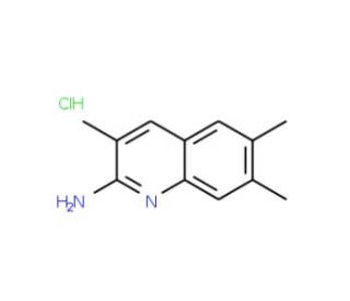 2-Amino-3,6,7-trimethylquinoline hydrochloride (CAS 1172841-52-9) - chemical structure image