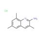 2-Amino-3,6,8-trimethylquinoline hydrochloride (CAS 1170570-75-8) - chemical structure image