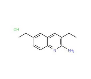 2-Amino-3,6-diethylquinoline hydrochloride (CAS 1171963-23-7) - chemical structure image