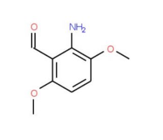 2-Amino-3,6-dimethoxybenzenecarbaldehyde - chemical structure image
