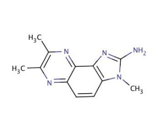 2-Amino-3,7,8-trimethyl-3H-imidazo[4,5-f]quinoxaline (CAS 92180-79-5) - chemical structure image