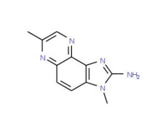 2-Amino-3,7-dimethylimidazo[4,5-f]quinoxaline (CAS 78411-56-0) - chemical structure image