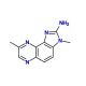 2-Amino-3,8-dimethylimidazo[4,5-f]quinoxaline (CAS 77500-04-0) - chemical structure image