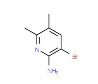 2-Amino-3-bromo-5,6-dimethylpyridine (CAS 161091-49-2) - chemical structure image