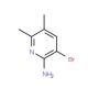 2-Amino-3-bromo-5,6-dimethylpyridine (CAS 161091-49-2) - chemical structure image