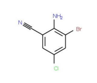 2-Amino-3-bromo-5-chlorobenzonitrile - chemical structure image